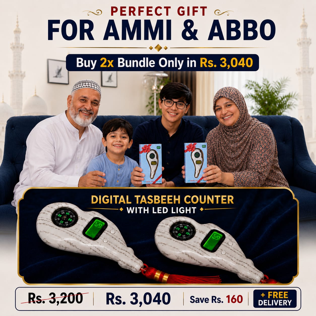 Portableb Digital Tasbeeh Counter
